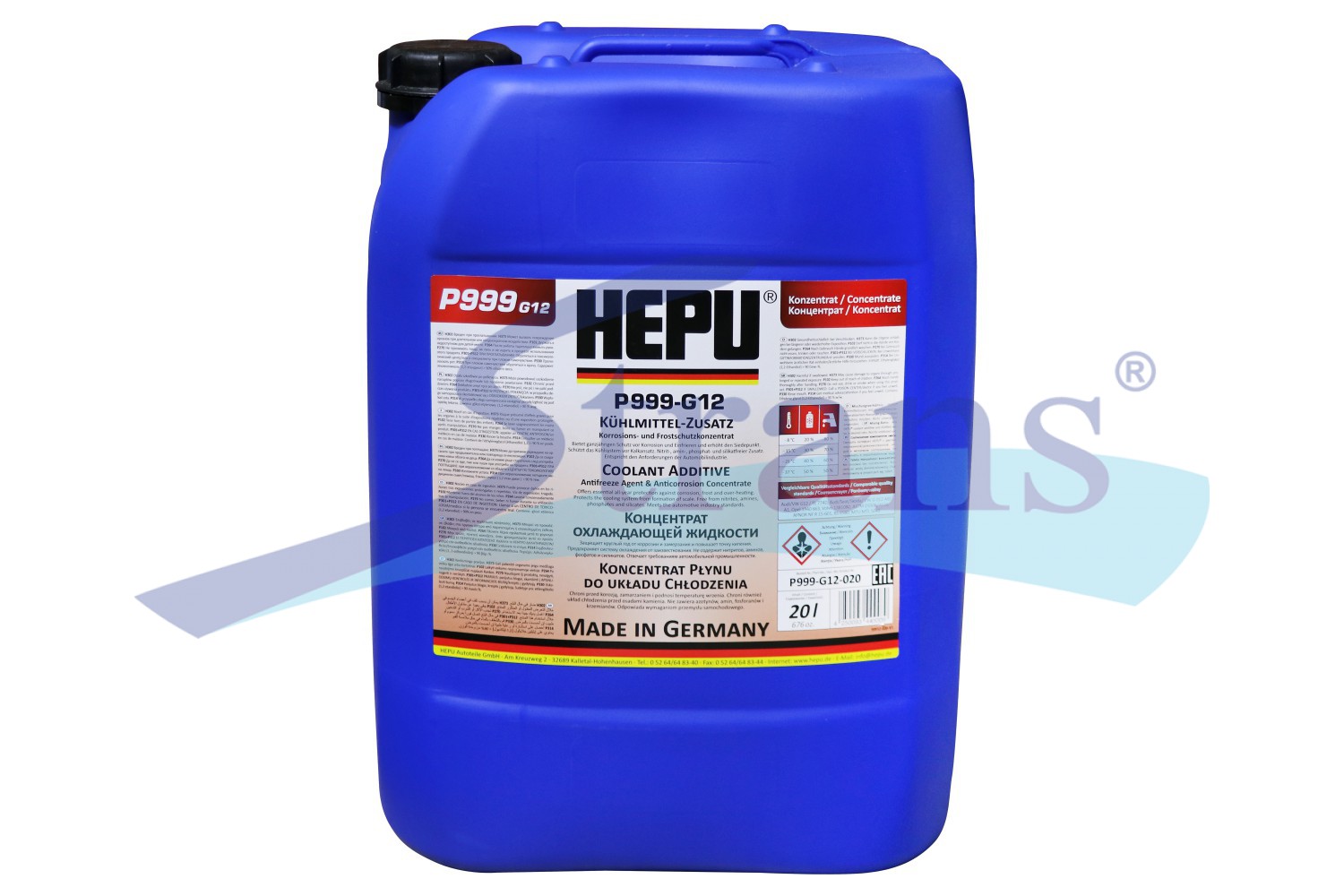Концентрат Антифризу Hepu G12 -80°C 20Л. (Червоний) P999G12020